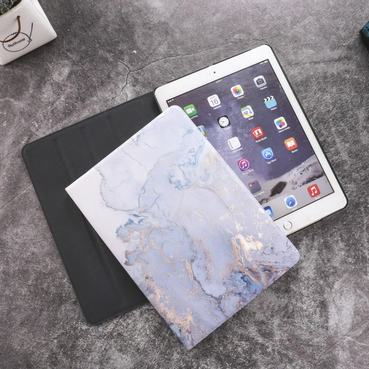Роскошный Мраморный защитный чехол серии для iPad air 2 1 книжка нового 9 7 2017 2018 Smart sleep