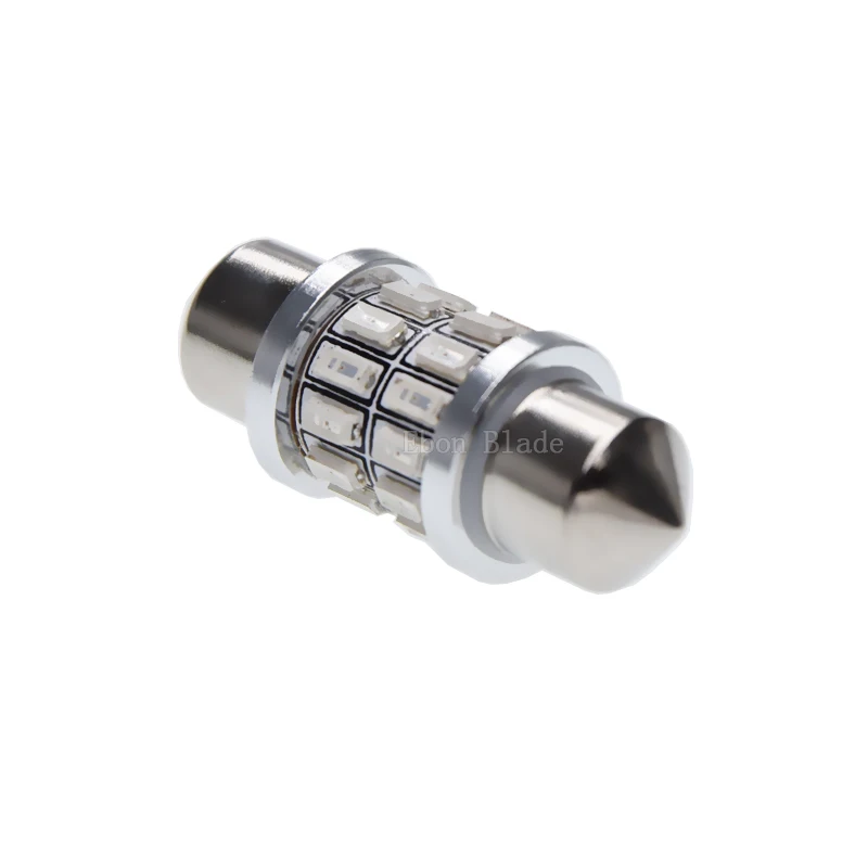 10 шт. супер ярко красный 31 мм 36 39 41 3014 дюймов 24SMD флуоресцентный интерьер купольная