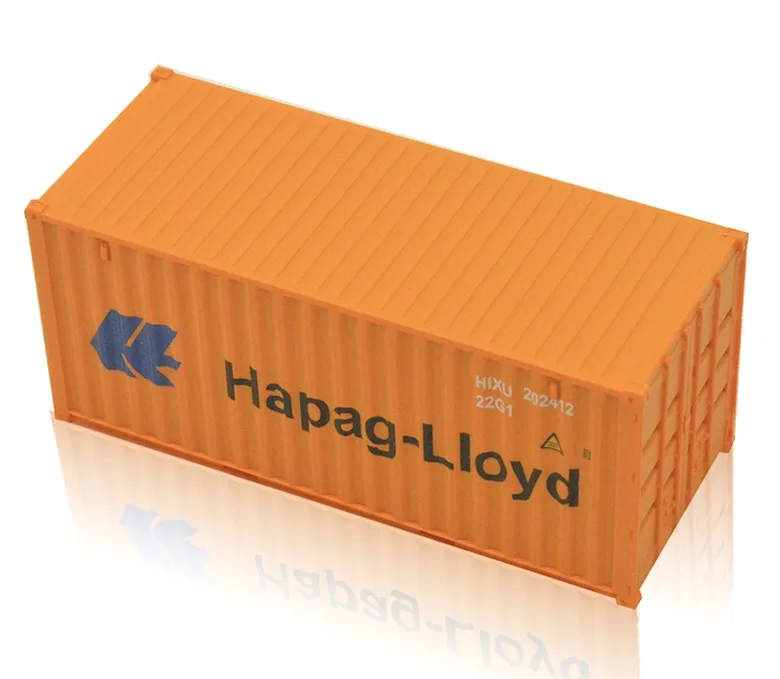 Hapag-LIoyd HO модель поезда 1: 87 20 футов морской контейнер Поезд Модель аксессуары грузовые автомобили - Цвет: Hapag-LIoyd