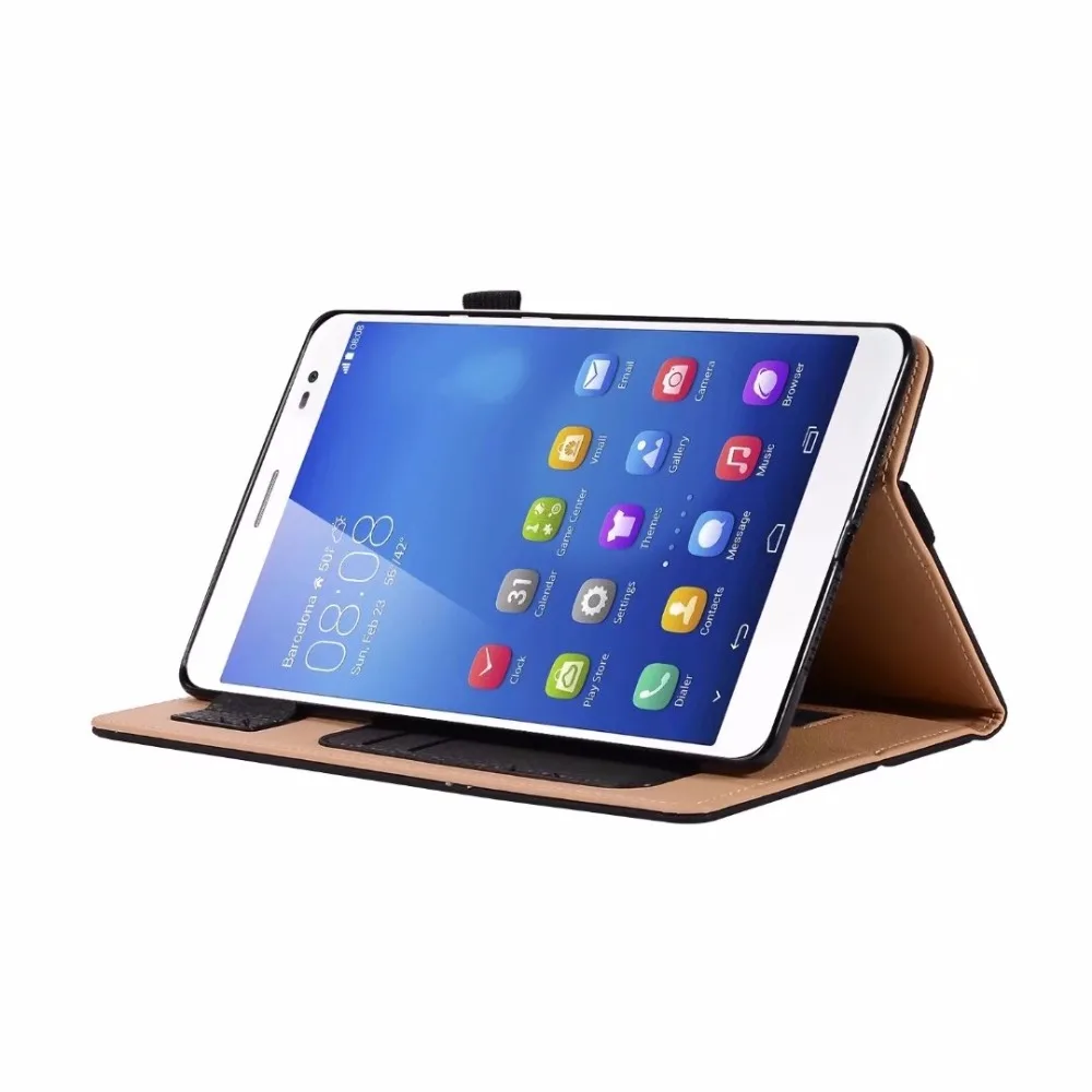 Бизнес кожаный чехол для huawei Mediapad M5 8 4 SHT W09 AL09 ручной флип Smart Case 4|Чехлы планшетов и