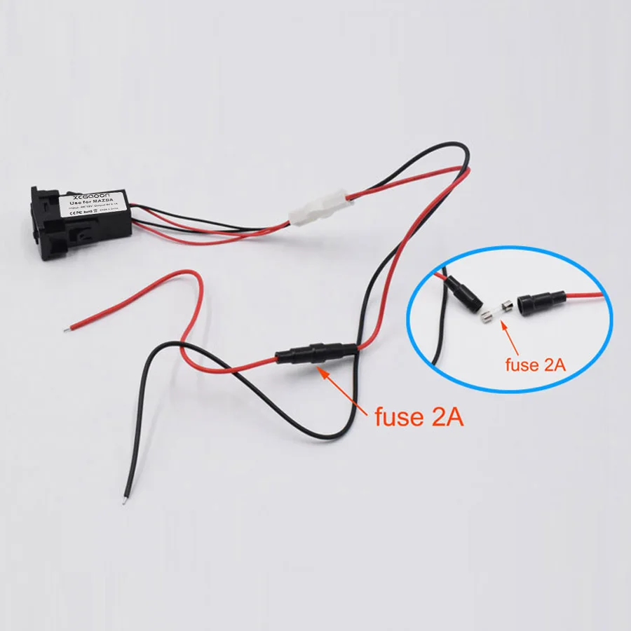 XCGaoon Special 5V 2.1A 2 USB разъем автомобильное зарядное устройство для MAZDA входное
