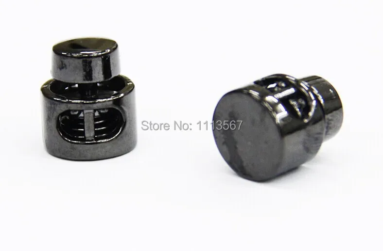 100 шт. Черная Металлическая Цилиндрическая заглушка для шнура|button creative|button up shirts
