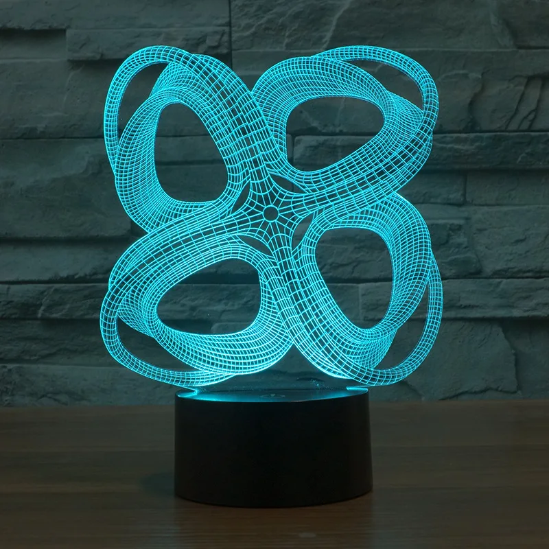Абстрактная красочная светодиодная 3d лампа креативная сенсорная визуальная
