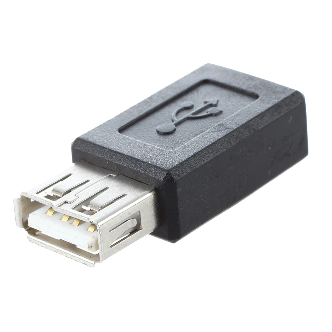Черный переходник с USB 2 0 типа А на Micro B|Соединители| |