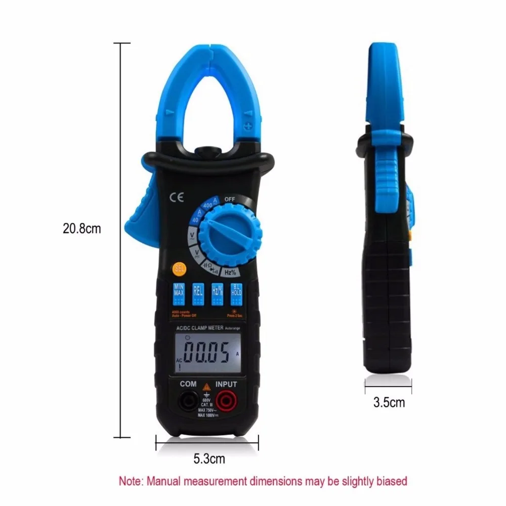 2019 New Digital Multimeter Amper Clamp Meter MS2108A Current Pincers AC/DC Voltage Capacitor Resistance Tester | Инструменты