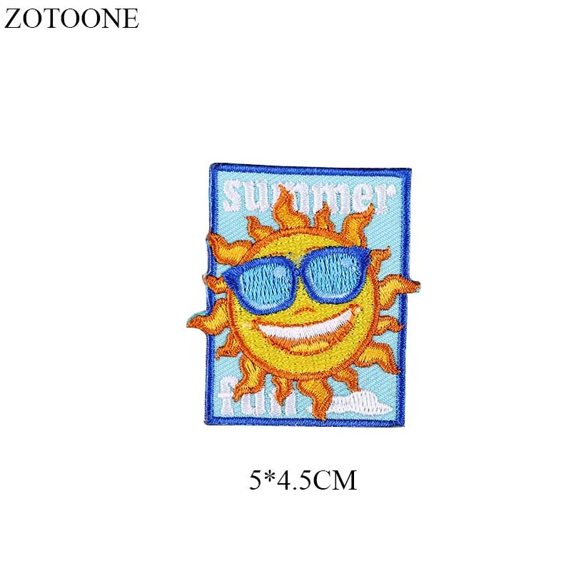 ZOTOONE гладить по с буквами в цветочном узоре и патчи для рюкзак одежды вышивкой