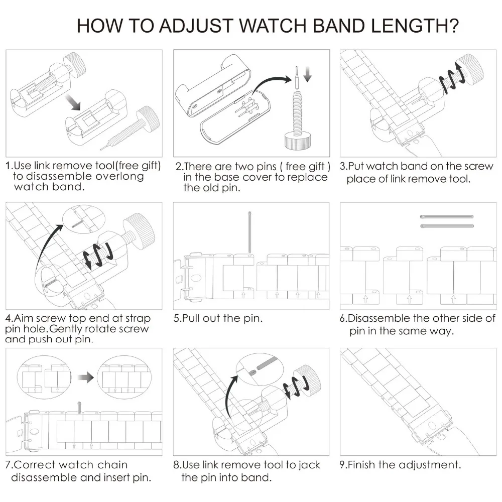 Ремешок сменный из нержавеющей стали для Apple Watch Band твердый металлический браслет