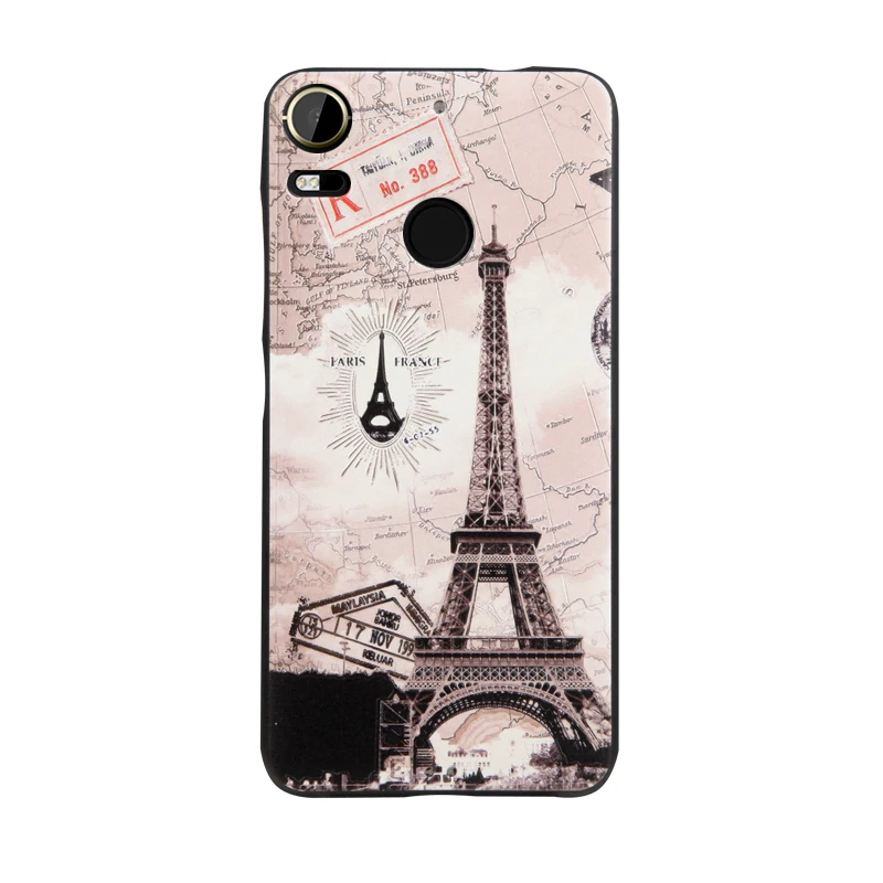 Fundas For HTC Desire 10 Pro Case 5.5 inch Soft TPU Silicone 3D Relief Painting Back Cover Phone |