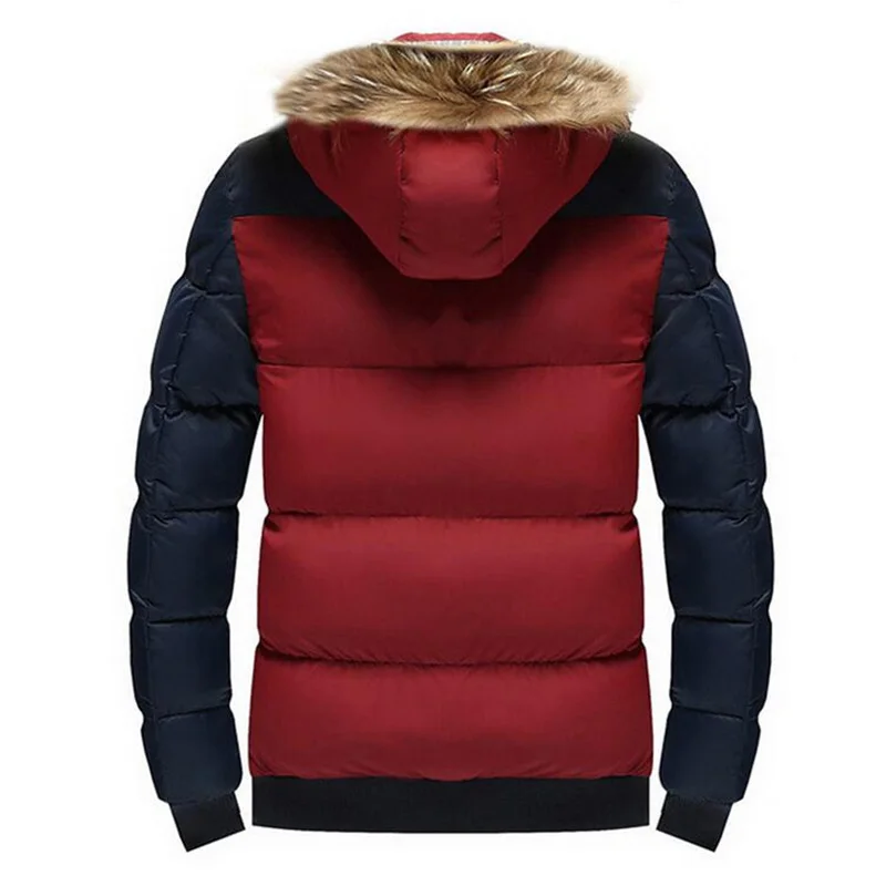 Covrlge Brand Parkas Outwear Spring Autumn Jacket Men Windproof Hood Jacket Fashion Men Warm Casual Jackets Large Size MWM006