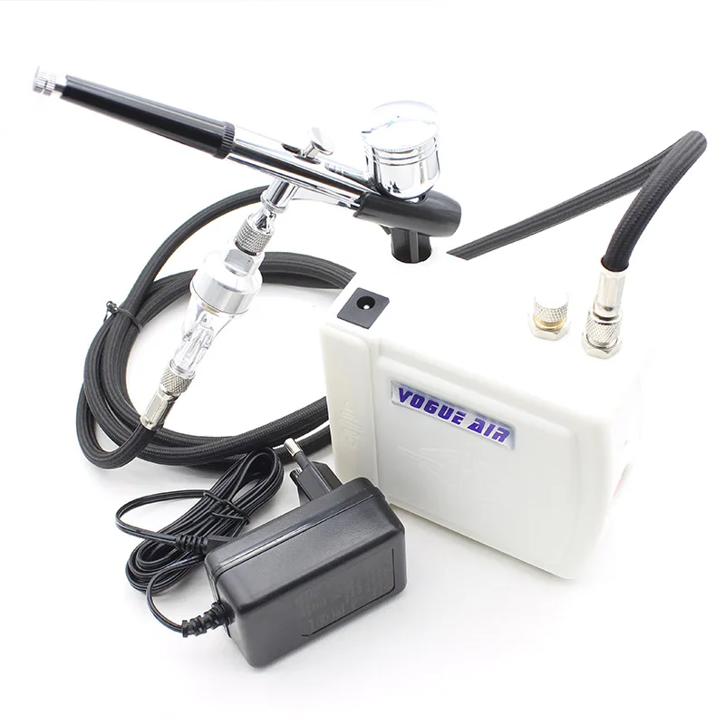 Мини компрессор для макияжа 12 В|airbrush kit|dual action airbrush kitairbrush nail |
