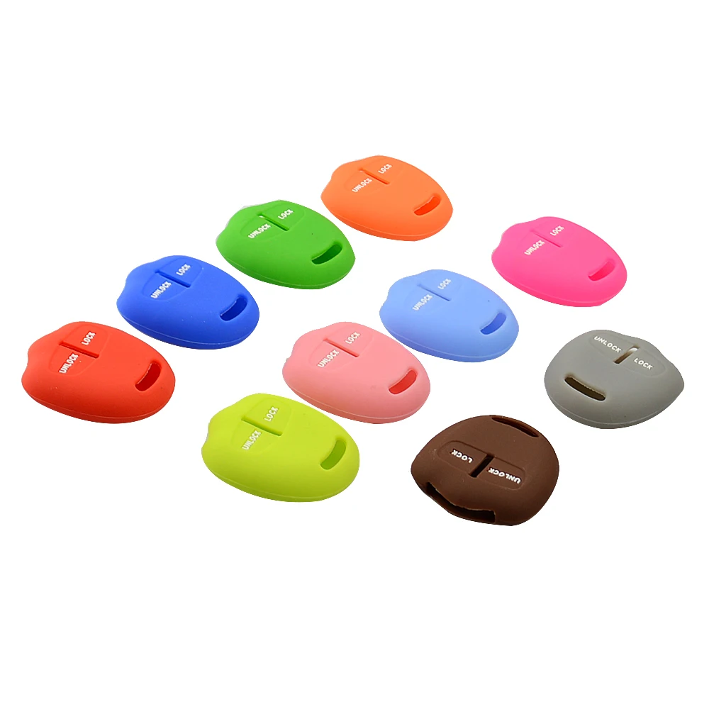 OkeyTech силиконовый для ключа автомобиля чехол 2 кнопки защитная кожа Mitsubishi Pajero Triton