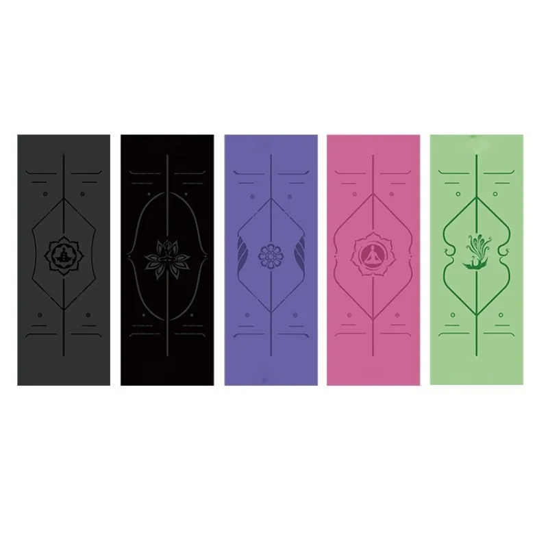 

1PC Can Be Customized Separately 183*68cm Natural Rubber PU Professional Sports Fitness Mat Non-slip Yoga Mat Black Yoga Mat 5MM