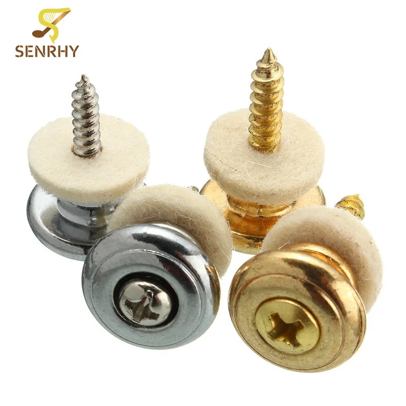 Ремень для гитары 2 шт. грибы кнопки пряжки золотые/серебряные детали аксессуары