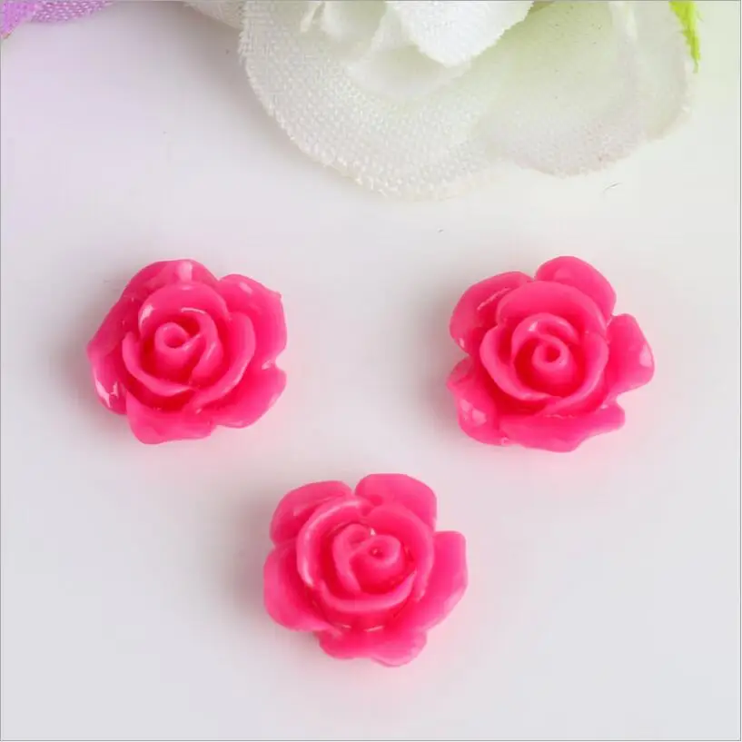 20 шт./лот смешанные цветные бусины в виде цветка камелии кораллового Розы