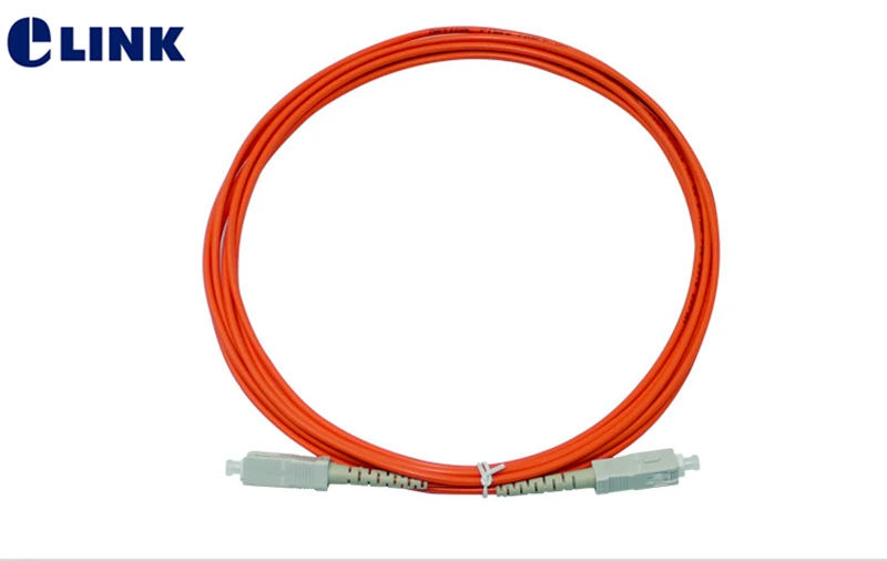 20pcs SC to SC fiber patchcords 3.0mm Multimode Simplex 62.5/125um optical fibre jumper UPC 1 2 3 5 7 10 Mtr Free shipping ELINK