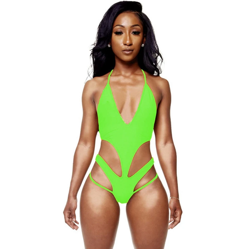 2017 много изнашивается женские стринги купальник с вырезами Монокини сексуальные