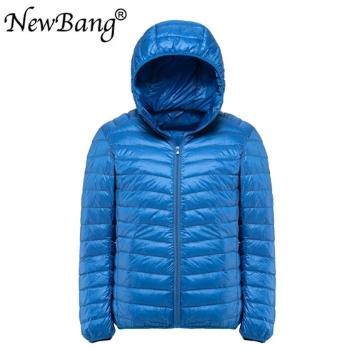 Blue NewBang Plus 9XL 8XL 7XL мужской пуховик ультра легкий пуховик Мужская ветровка пуховая Парка мужская зимняя верхняя одежда большого размера - Цвет: Blue