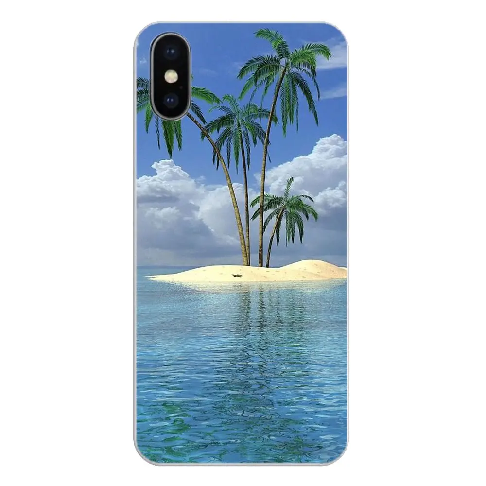 Тропический пляж Пальмовые Листья деревья стенд искусство для Samsung Galaxy Note 8 9 S9 S10 A8