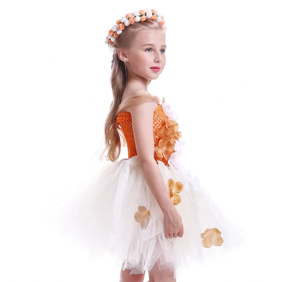 Moana Inspired Tutu Dress For Girls Birthday Party Handmade Kids Lace Flower Tulle Girl Halloween Cosplay Fancy Costume | Детская одежда