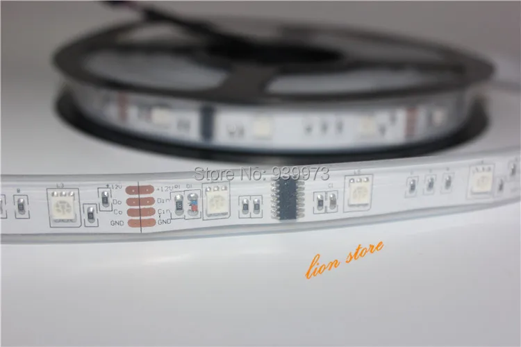 5 м 6803 IC 5050 цифровая RGB полоса 150LED IP67 трубка Водонепроницаемая мечта волшебный