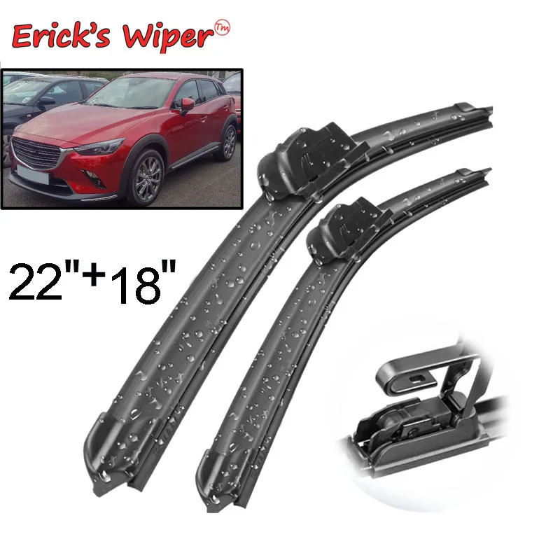 

Щетки стеклоочистителя Erick's LHD для Mazda CX-3 CX3 2014-2023, лобовое стекло, лобовое стекло, 22 + 18 дюймов