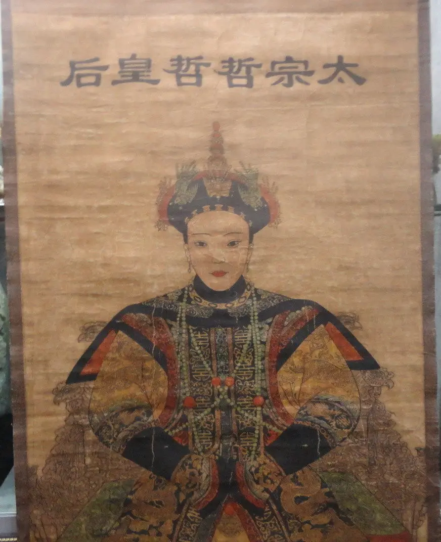 Бесплатная доставка Китайская Коллекционная старая картина прокрутки Династия