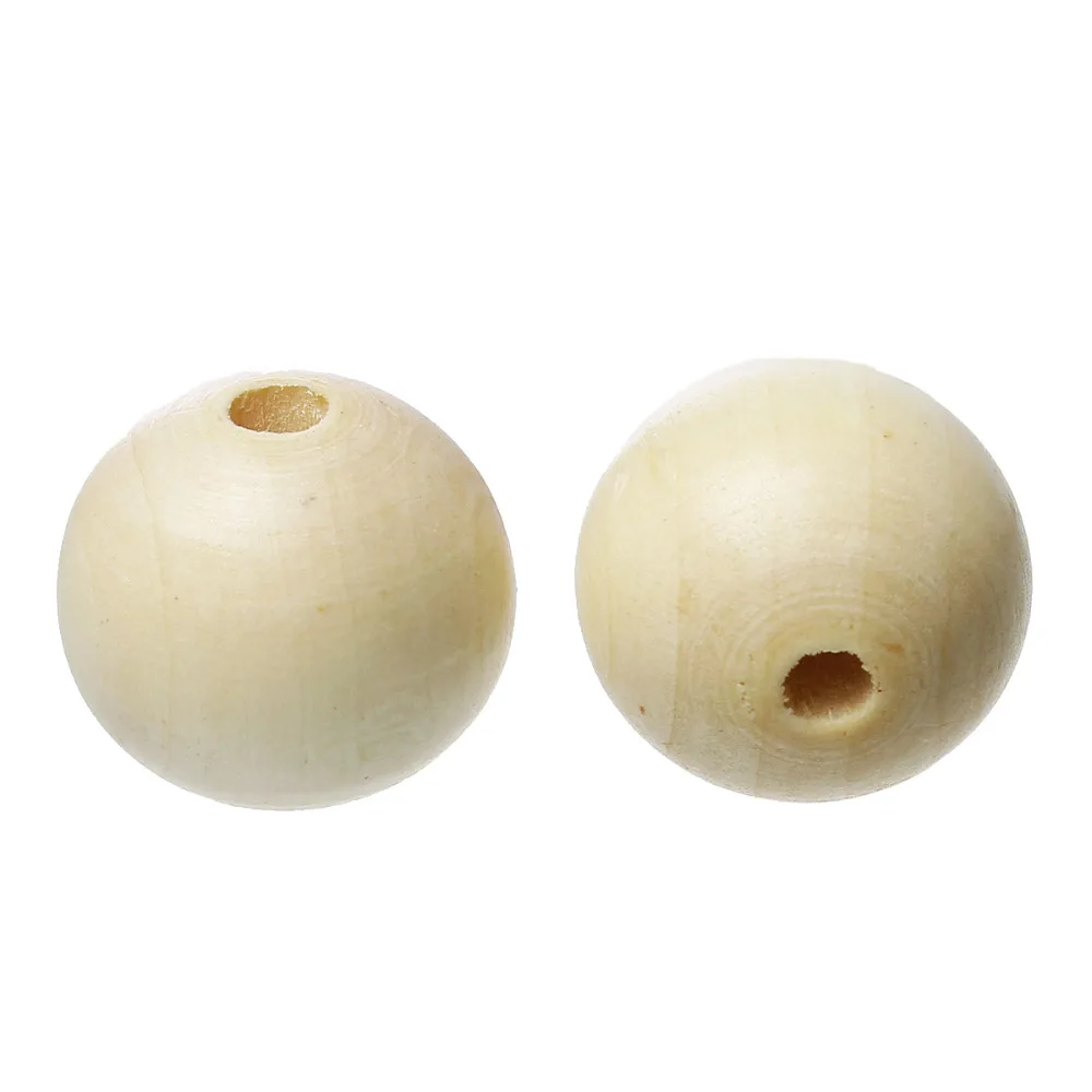 Дорин деревянная коробка Бусины (половина пробурено) круглый шар коричневый