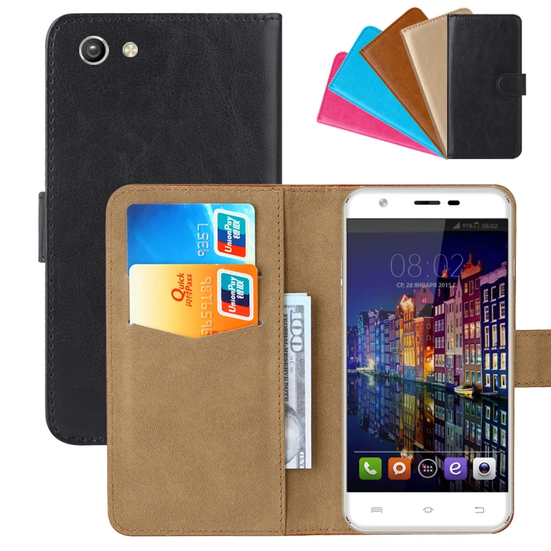 

Luxury Wallet Case For BQ BQS-5505 Amsterdam PU Leather Retro Flip Cover Magnetic Fashion Cases Strap