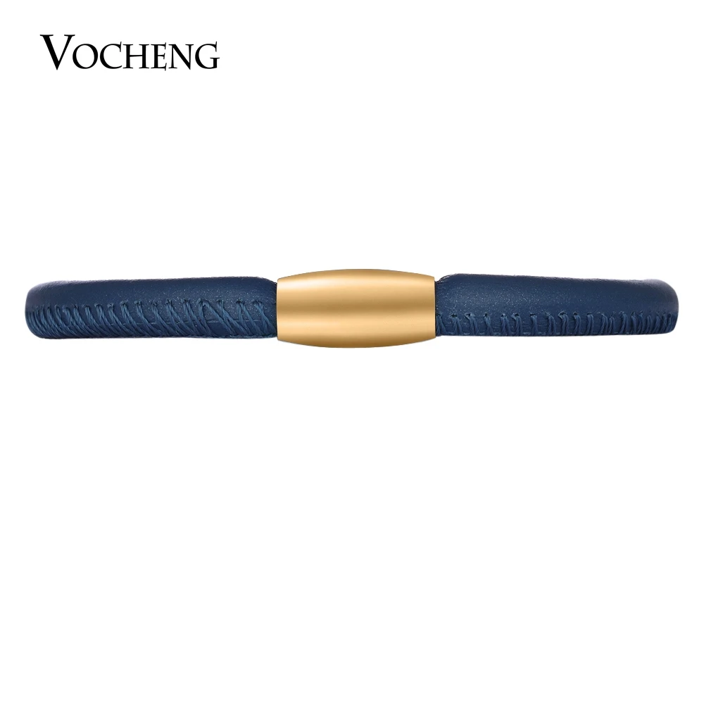 

10pcs/lot Endless Charms Sheepskin Bracelet Single Double Bangle Stainless Steel Magnet Clasp 4 Sizes VC-323*10