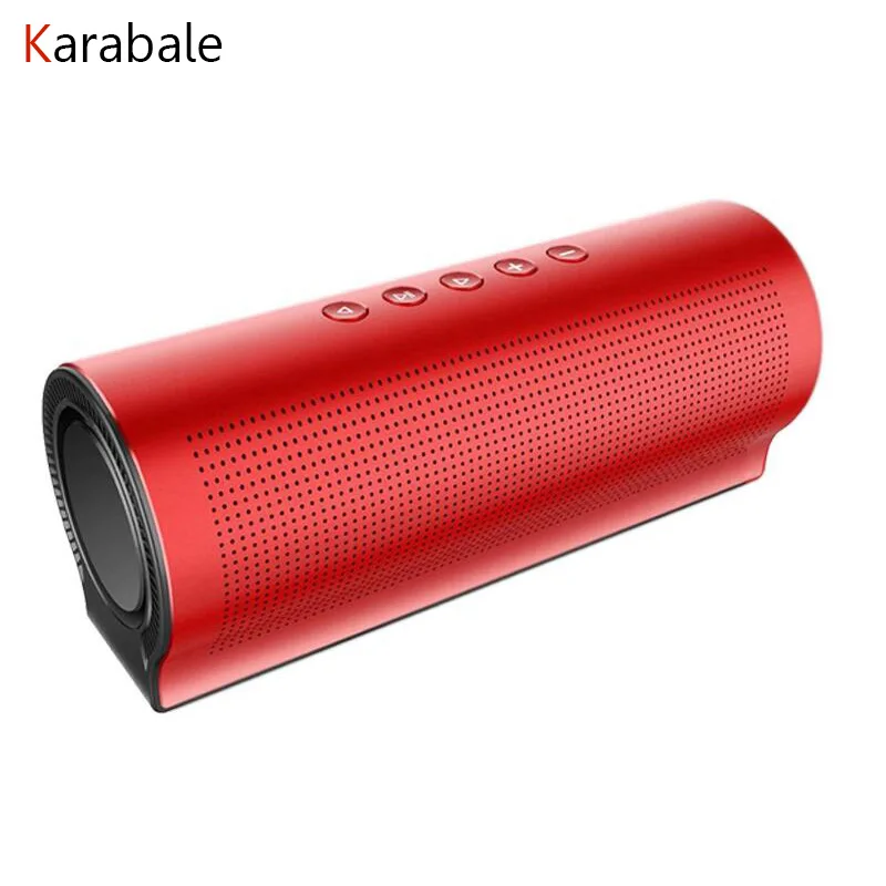 Полностью Металлическая мощная Bluetooth Колонка 20 Вт сабвуфер 5 шт. звуковые блоки
