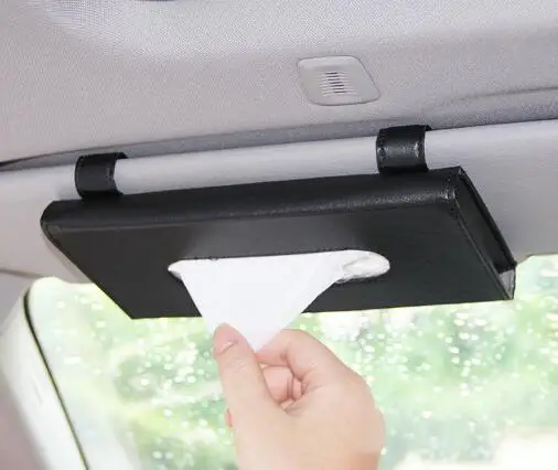 

Черный бежевый автомобильный чехол из искусственной кожи для стильных салфеток, Высококачественная салфетка, аксессуары для украшения инт...