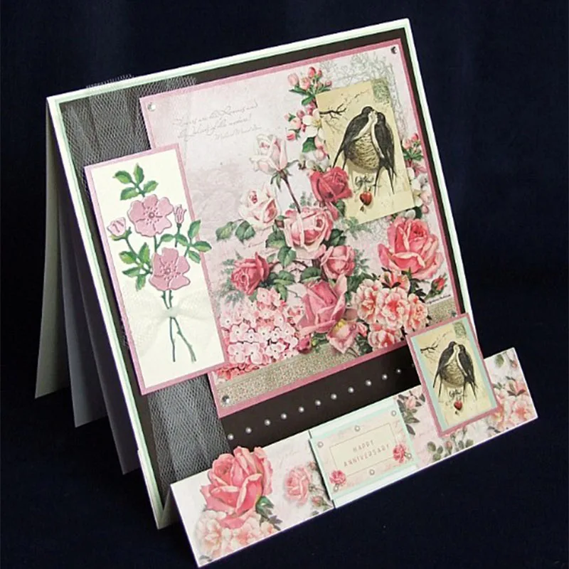 

Blooming Scrapbooking Cutting Die DIY Handmade Decoration Template Embossing Stencil Paper Card Album Photo Making Craft