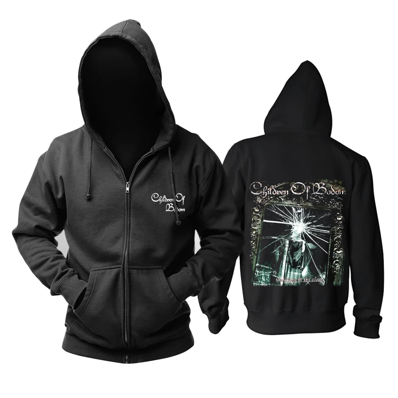 12 видов конструкций Прохладный grim Reaper смерть дети Bodom рок молнии толстовки