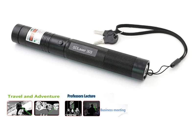 Powerful Laser Pointer Green Pen Flashlight 303 Star Lazer Beam Office Electronics Rechargeable Battery |