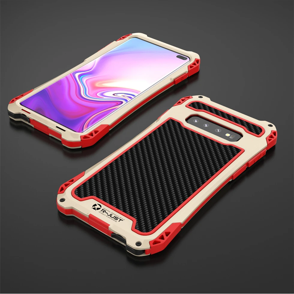 Металлический чехол из углеродного волокна для samsung Galaxy S10 S8 S9 Plus Note 9 8, ударопрочный жесткий защитный чехол для samsung Note 8, чехол для Note9 Note8