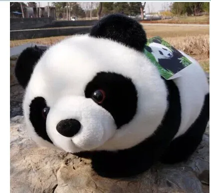 

stuffed animal lovely panda 25cm prone panda plush toy soft doll w2333