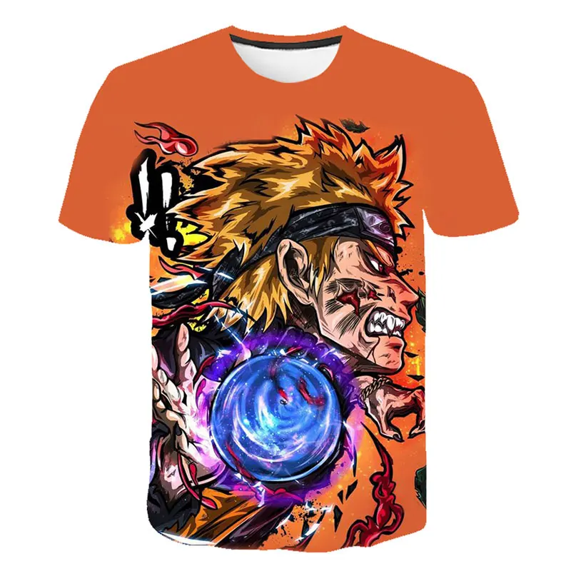 

2019Kid New Japanese Anime shirt Naruto Cartoon Children's Tshirt Summer Short Sleeve Modal Boy Girl Baby T-shirt Brand