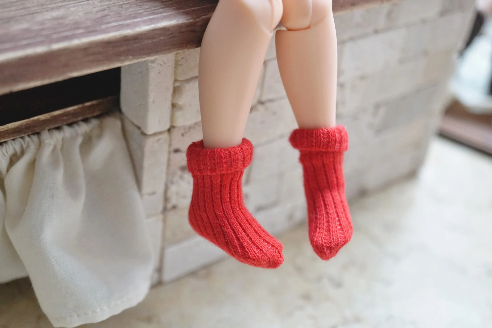 Носки для кукол 6 цветов милые носки из ниток Blyth Azone barbis Pullip 1/6 Одежда | Игрушки и