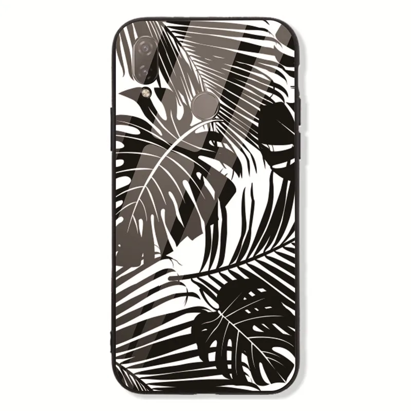Чехол книжка для Huawei P20 Lite роскошный блестящий цветочный космический звездный