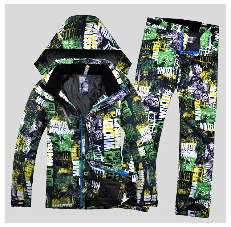 Мужская лыжная куртка и штаны спортивная одежда для активного отдыха