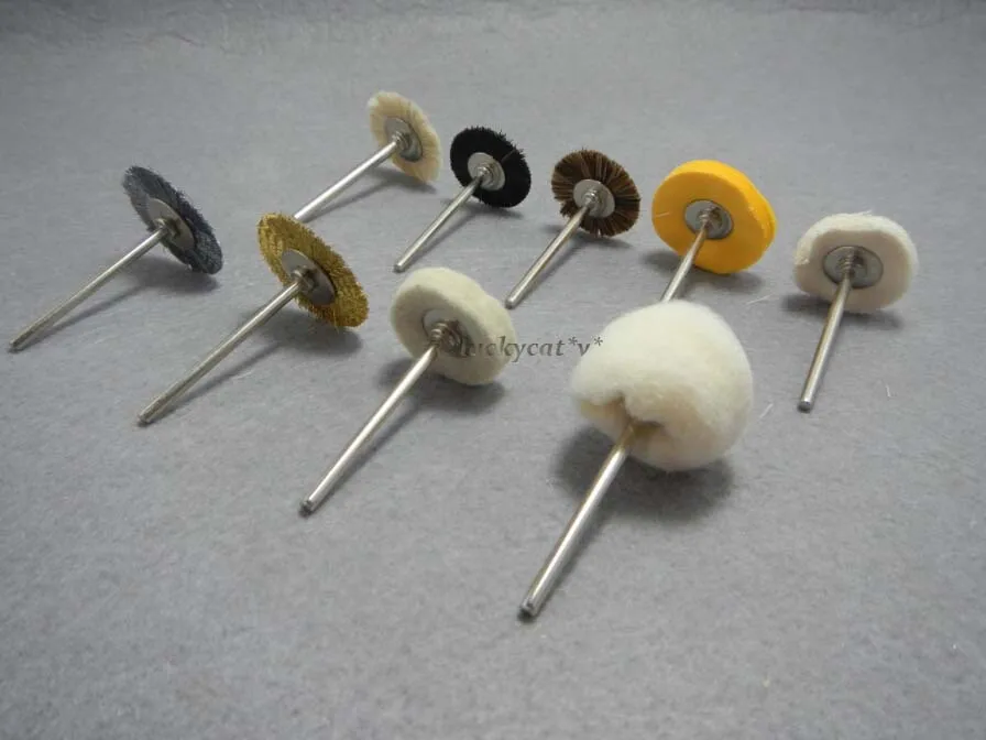 

27pcs Brush Polishing Wheel Polishers for Rotary Tools Dental Lab Beauty 2.35mm 9pcs/set