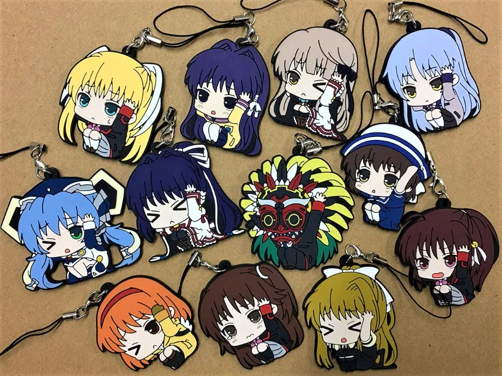 2018 Новое поступление 12 шт./лот Обувь с рисунками из японского аниме Nisekoi резиновый