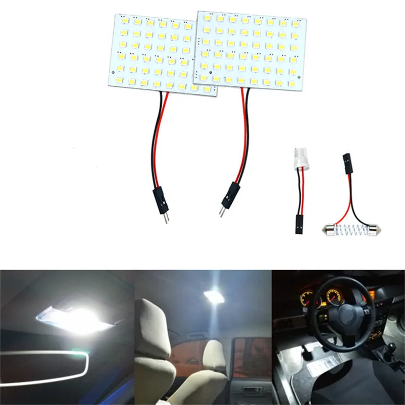 Автомобильная панель чтения карта лампа 3528 6 9 12 15 24 36 48 светодиодный SMD купольный