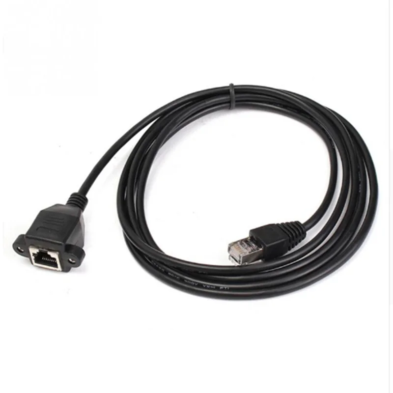 1 шт. 8Pin RJ45 кабель штекер к гнезду винт Панель Крепление Ethernet LAN сеть 8 Pin удлинитель