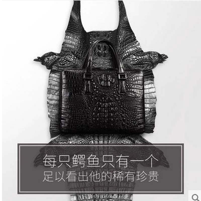 Деловая кожаная сумка heimanba Gator через плечо yoko мужской портфель из крокодиловой