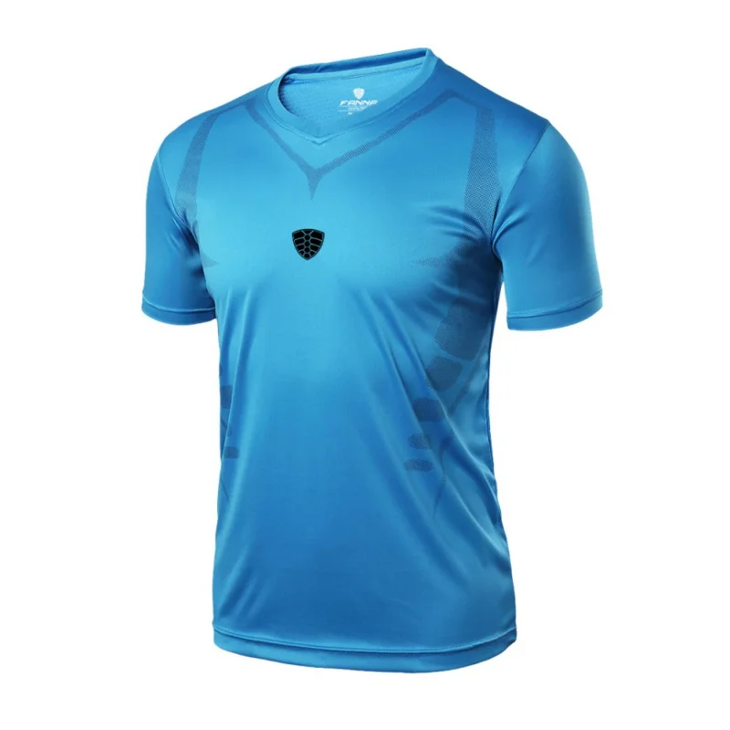 Men Training T Shirt Gym Breathable Clothing Sportswear Professional Men's Running Quick Dry Short Sleeve Sport shirts | Спорт и