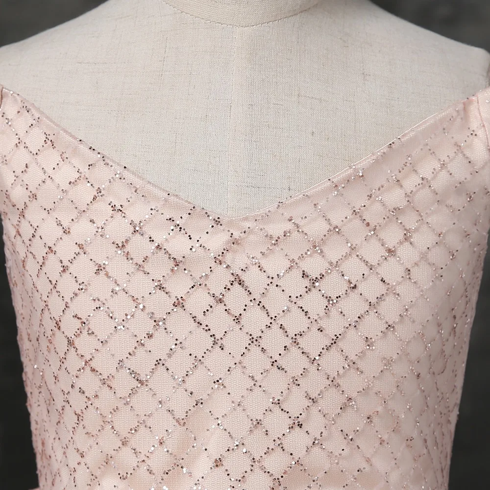 Блестящее роскошное платье CloverBridal хорошего качества с V образным вырезом и