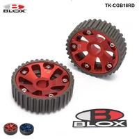 blox 2pcs adjustable cam gears timing gear pulley kit for honda b series b16b18 dohc engine inlet and exhaust tk cgb16