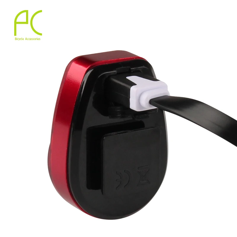PCycling велосипедный задний фонарь USB Перезаряжаемый 6 режимов водонепроницаемый