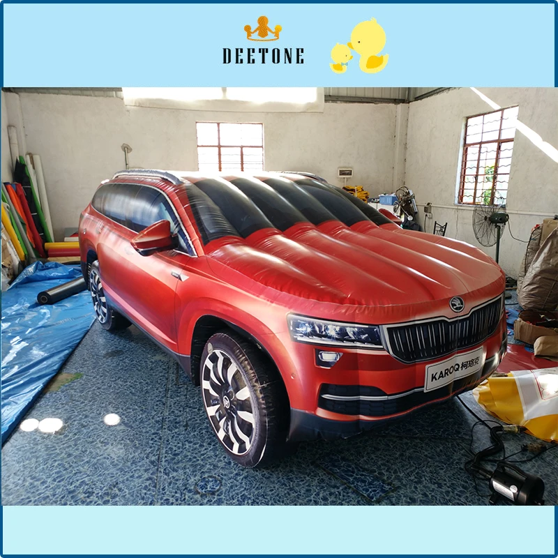 Заводская ПВХ надувные поддельные автомобиля воздушный шар надувной автомобиль